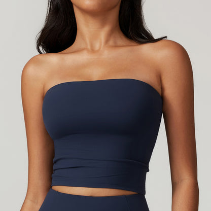 Seamless Strapless Crop Top