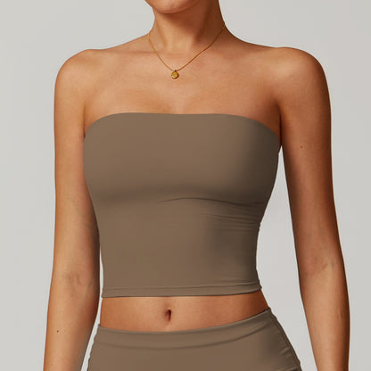 Seamless Strapless Crop Top