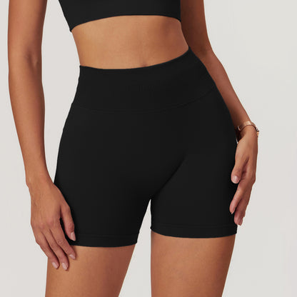 Seamless High-Waist Yoga Shorts