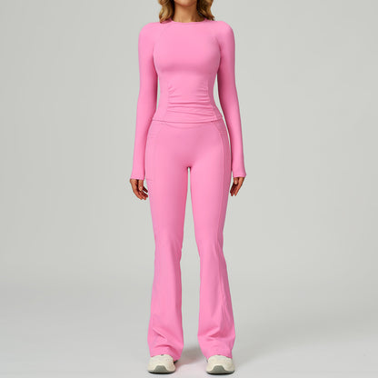 SculptFit Long Sleeve & Flare Pant Set