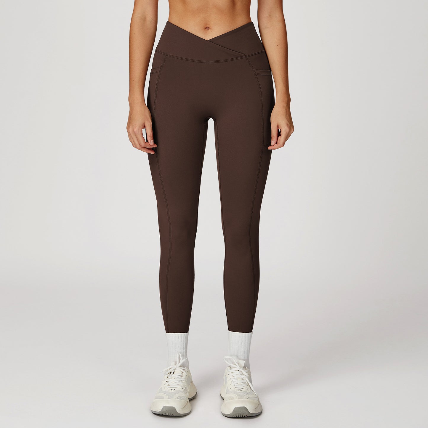 Cross-Waist Pocket Leggings