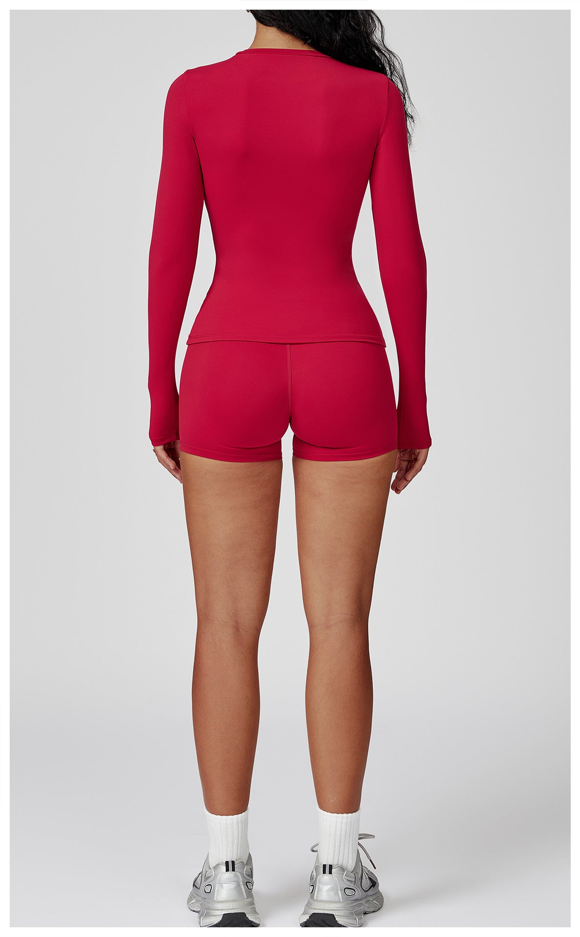 SculptFit Long Sleeve + Shorts Workout Set