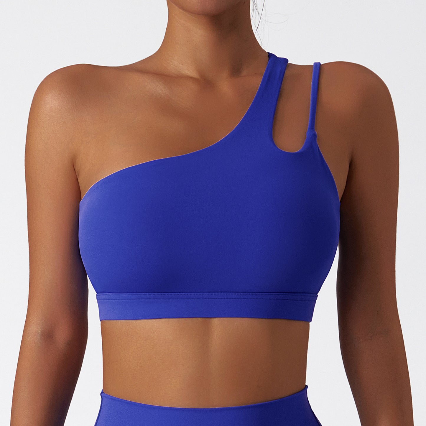 Asymmetry One-Shoulder Sports Bra