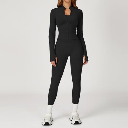 Seamless Zip-Up Jacket & Leggings Set