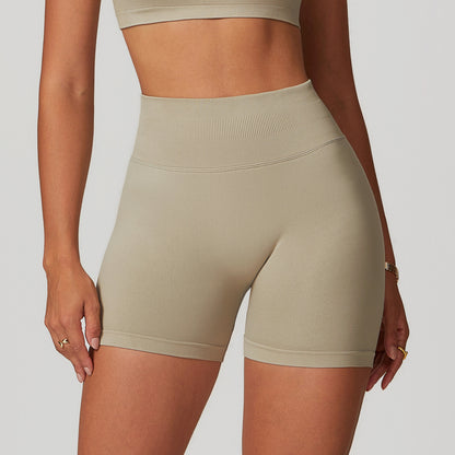 Seamless High-Waist Yoga Shorts