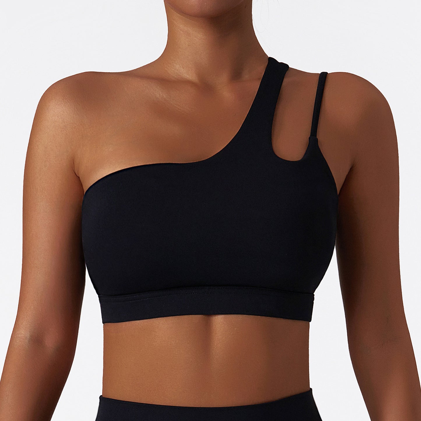 Asymmetry One-Shoulder Sports Bra