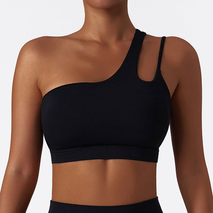 Asymmetry One-Shoulder Sports Bra