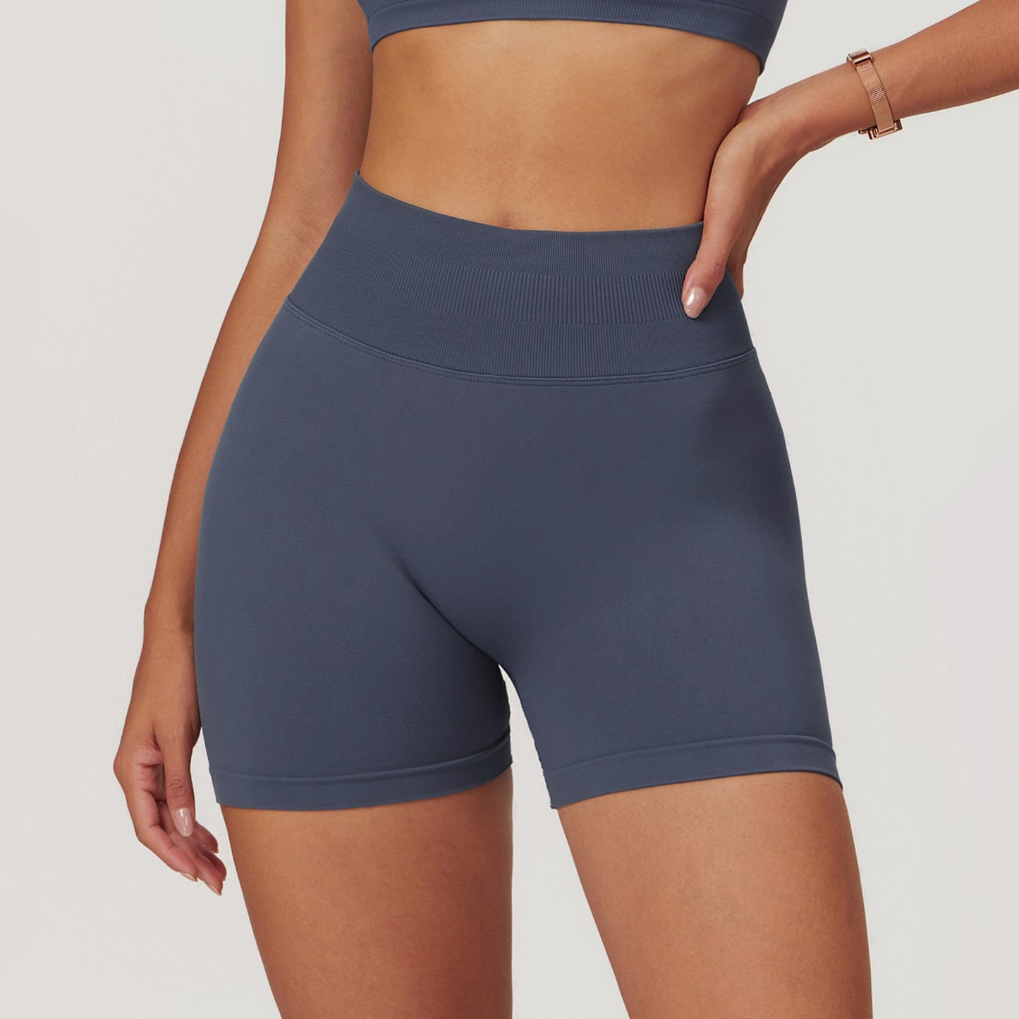Seamless High-Waist Yoga Shorts