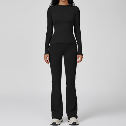 PowerFlow Long Sleeve + Flare Leggings Set