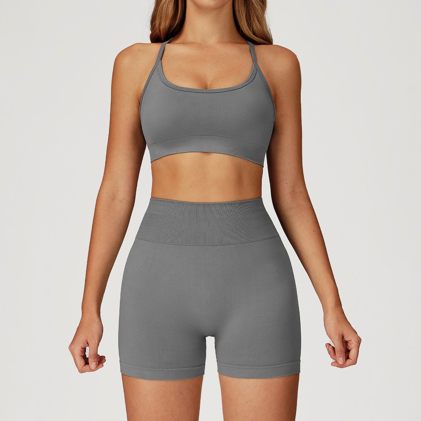 Seamless Strappy Sports Bra