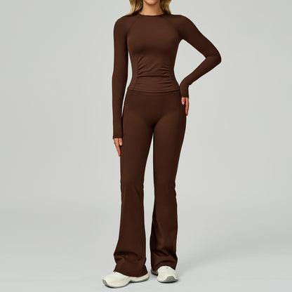 SculptFit Long Sleeve & Flare Pant Set