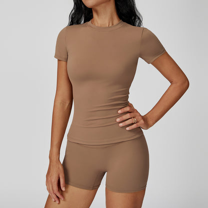 Sculpt Fit Short Sleeve & Training Shorts Set