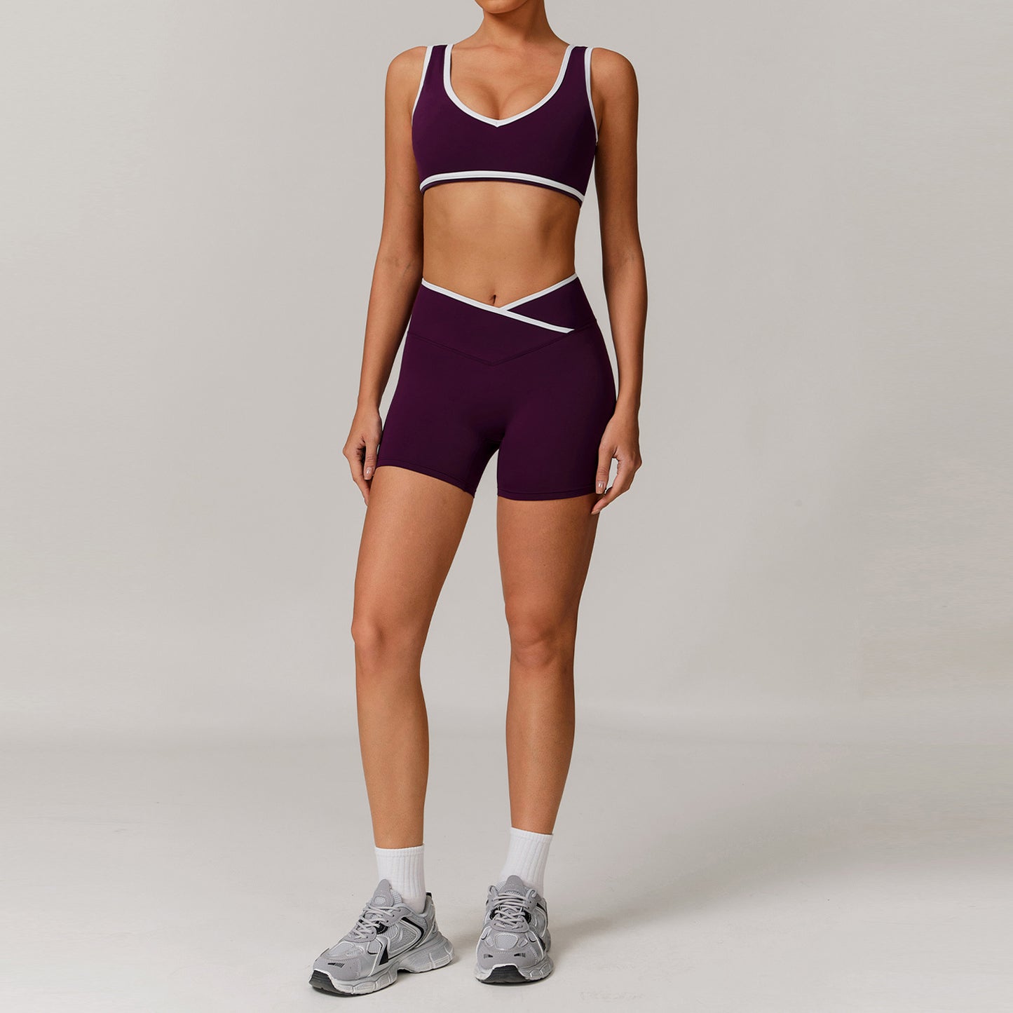 Cross-Waist Studio Shorts