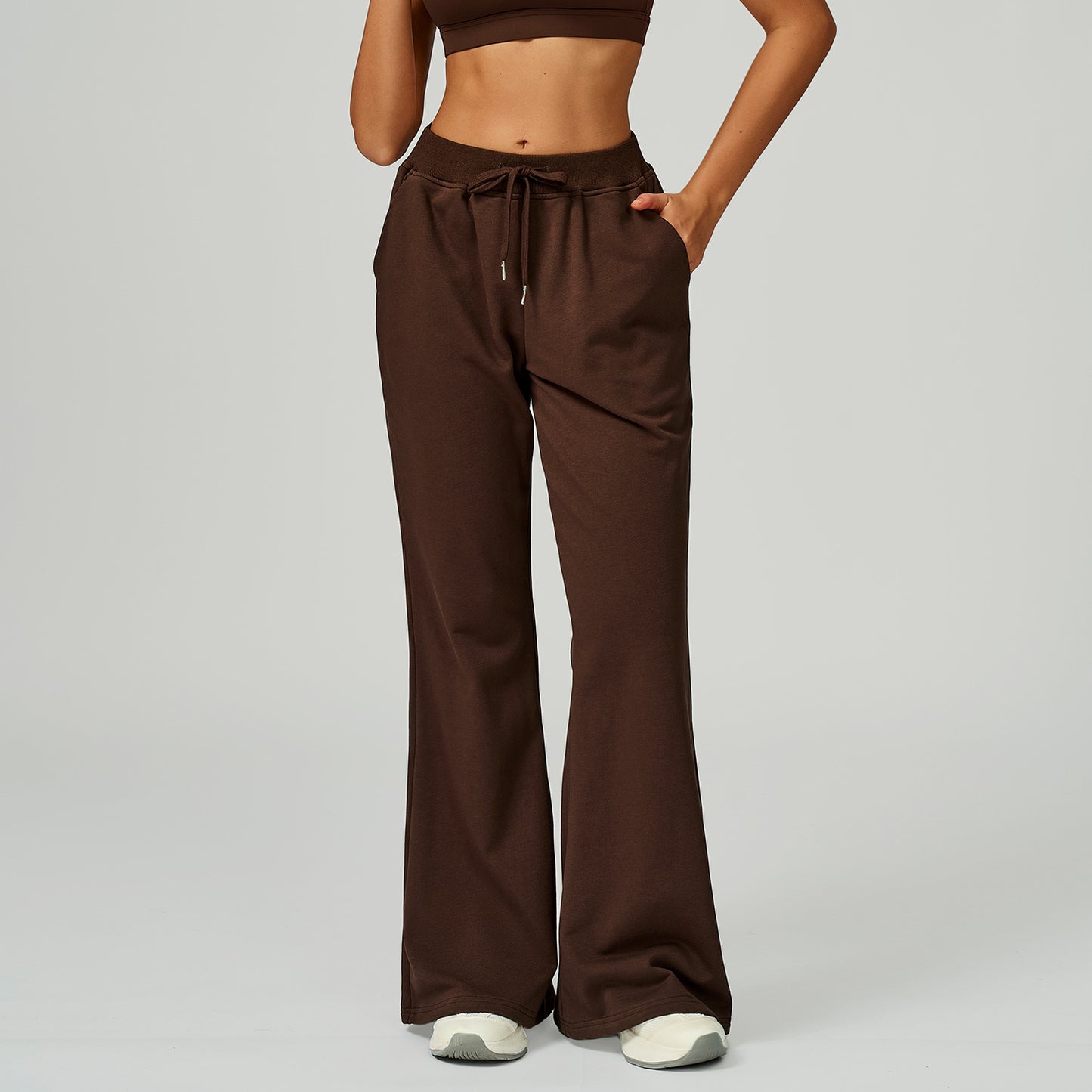 FlowEase High-Waist Wide-Leg Training Pants