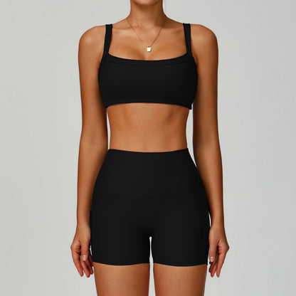High-Waist Studio Short & Support Bra Set