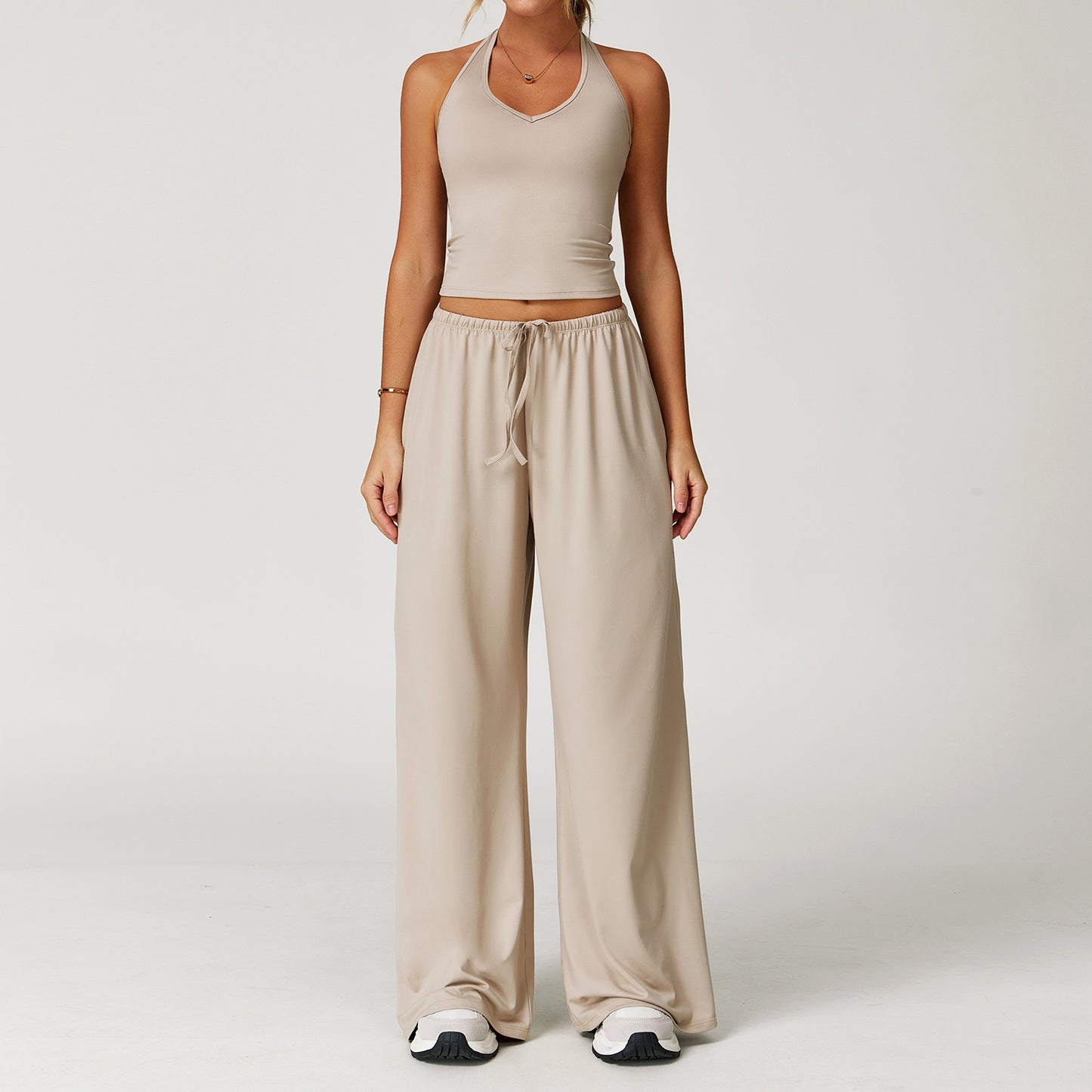 Halter Lounge & Flow Pants Set