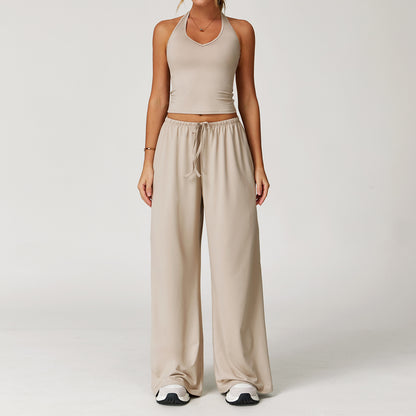 Halter Lounge & Flow Pants Set