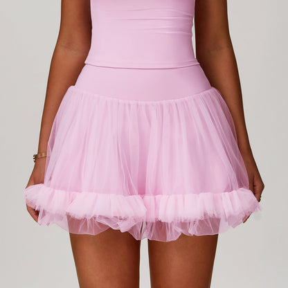 Ruffle Layered Skort with Hidden Pocket
