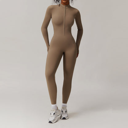 SculptForm Long-Sleeve Training Jumpsuit