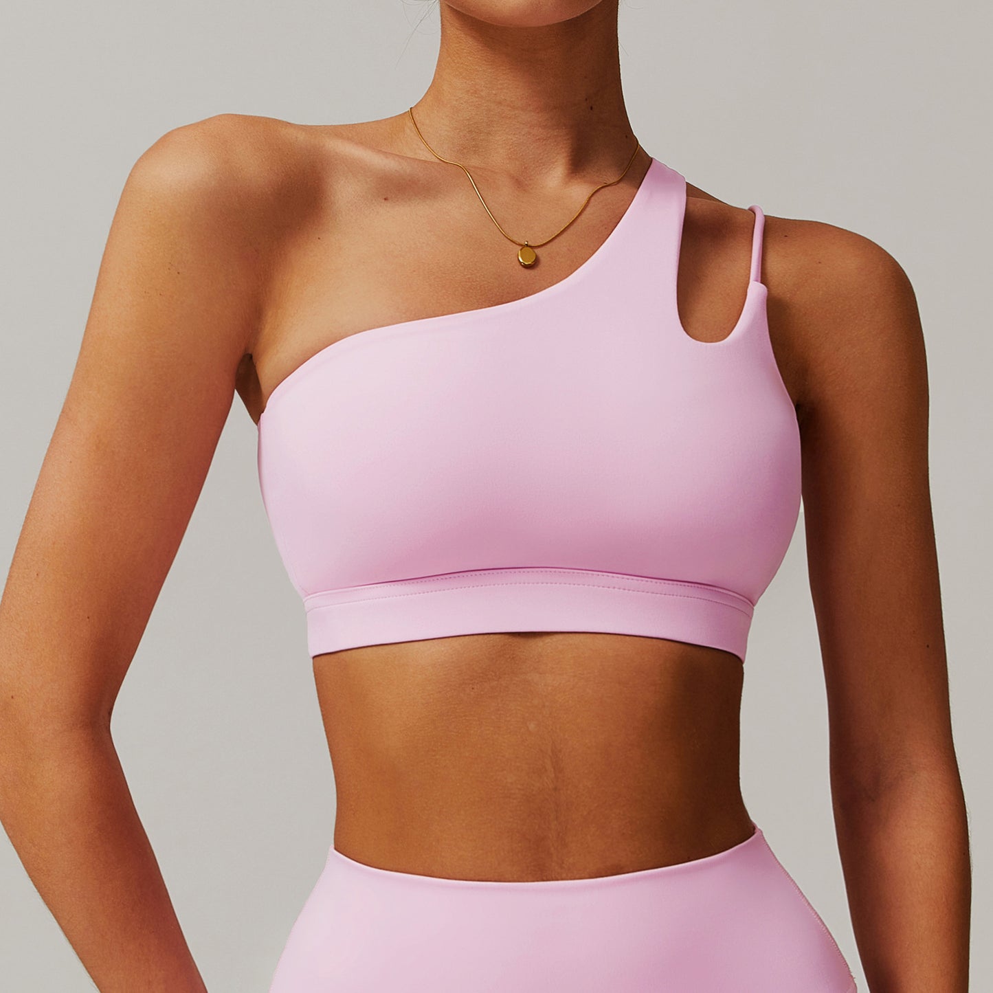 Asymmetry One-Shoulder Sports Bra