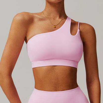 Asymmetry One-Shoulder Sports Bra
