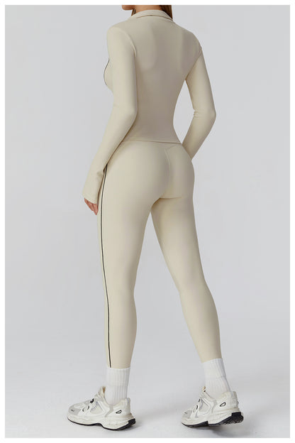 3-Piece Sports Bra, Jacket & Leggings Set