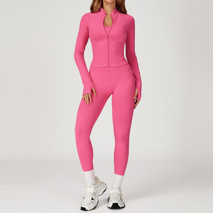 Seamless Zip-Up Jacket & Leggings Set