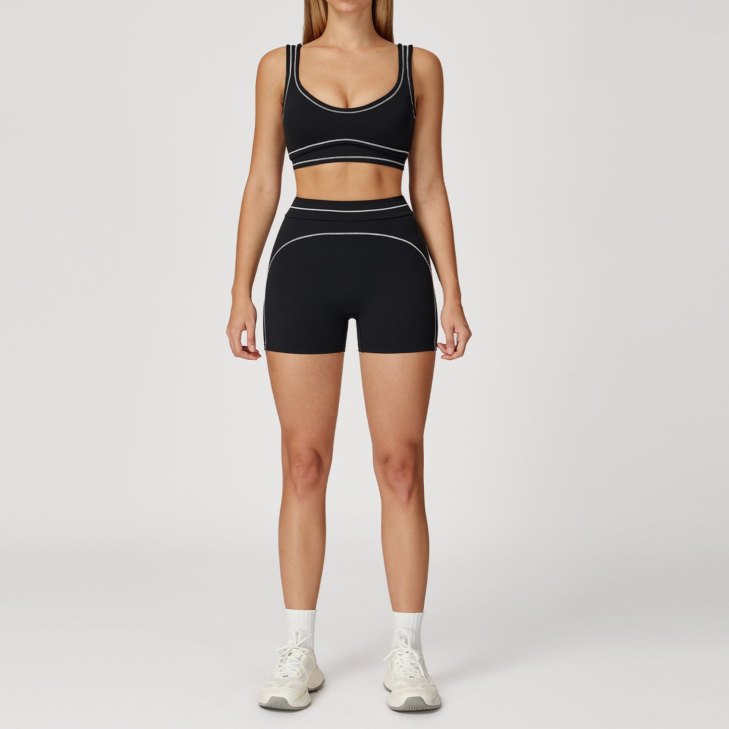 SculptFlex Sports Bra & Training Shorts Set