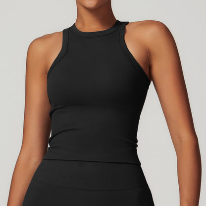 Ribbed Racerback Crop Tank