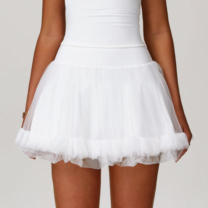 Ruffle Layered Skort with Hidden Pocket