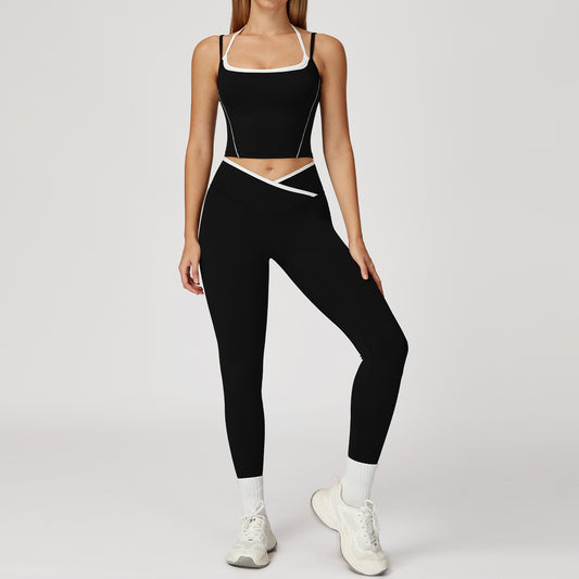 CurveFlex Strappy Tank & V-Waist Leggings Set