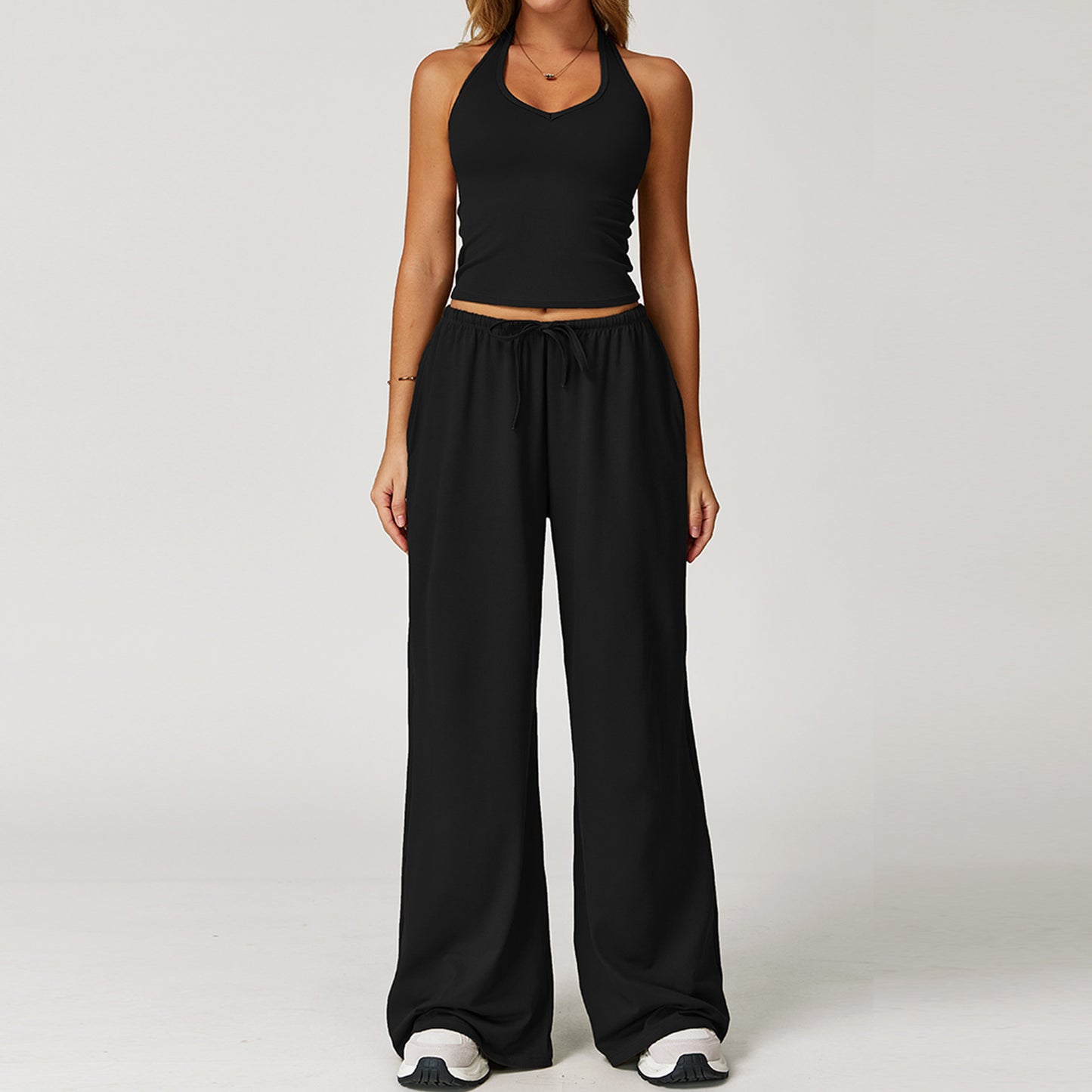 Halter Lounge & Flow Pants Set