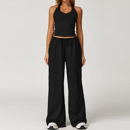 Halter Lounge & Flow Pants Set