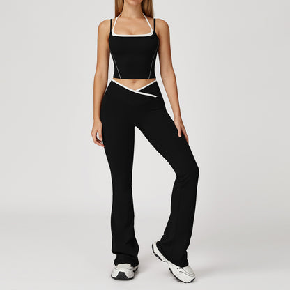CurveFlex Strappy Tank & V-Waist Flare Leggings Set