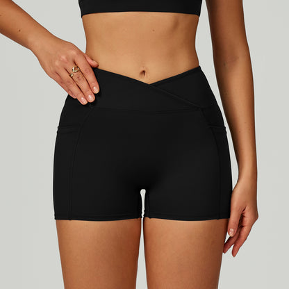 CurveCross High-Waist Workout Shorts