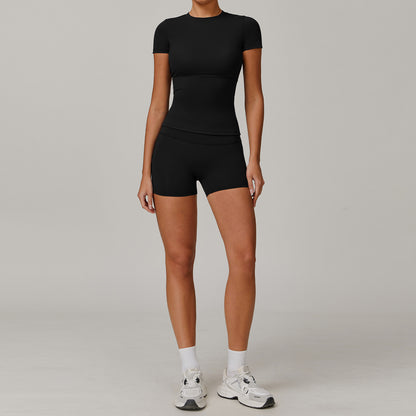 Sculpt Fit Short Sleeve & Training Shorts Set