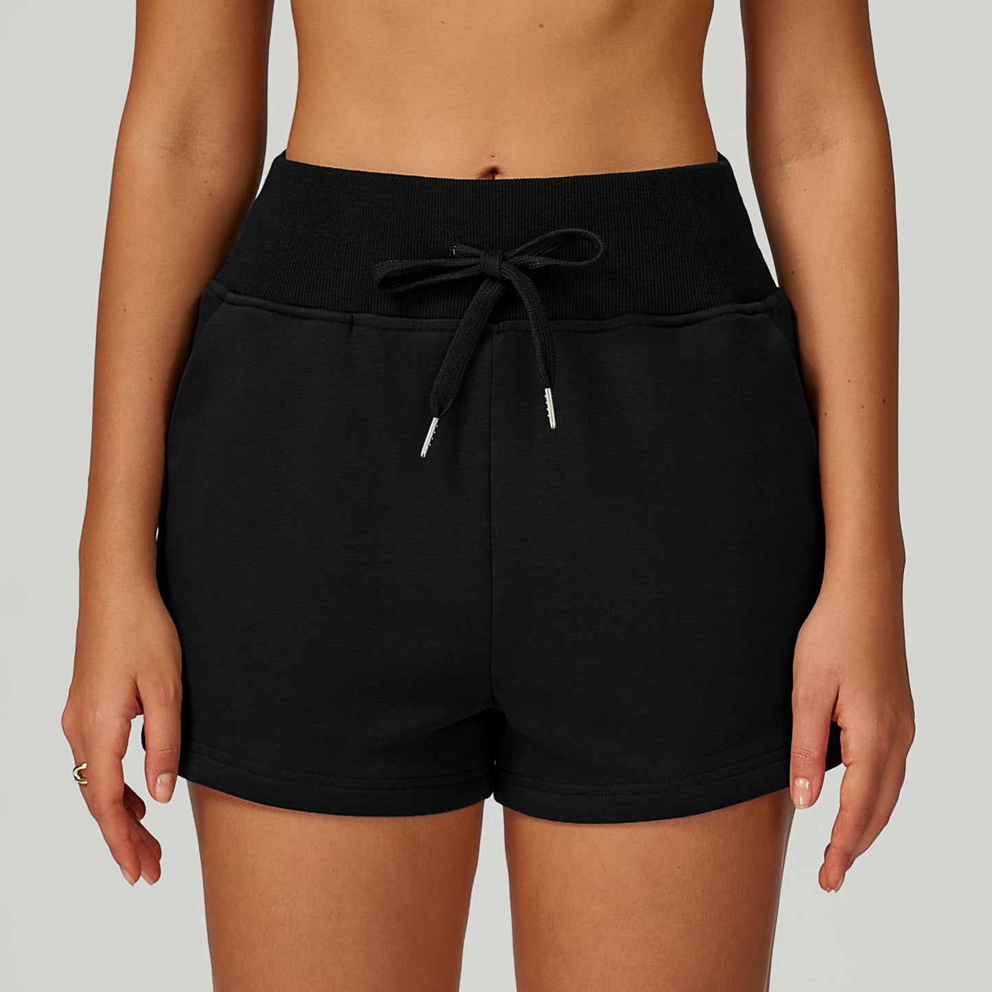 FlexEase High-Waist Drawstring Training Shorts