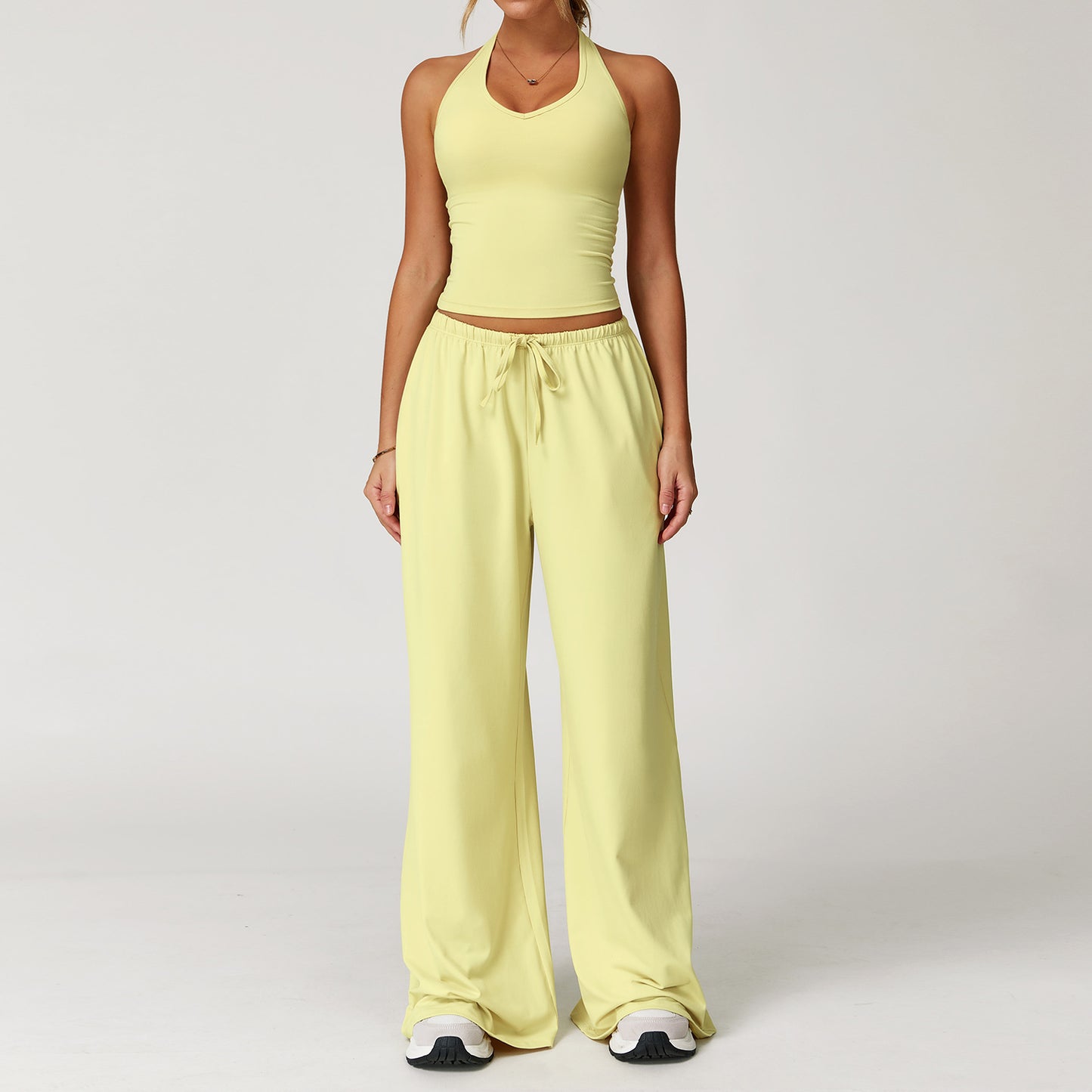 Halter Lounge & Flow Pants Set