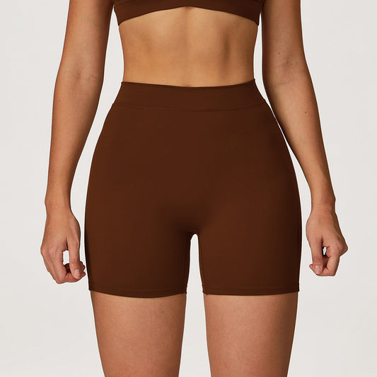 High-Waist Compression Workout Shorts