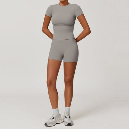 Sculpt Fit Short Sleeve & Training Shorts Set