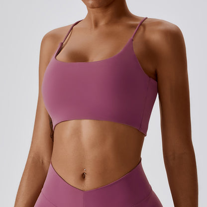 Strappy Sculpt Crossback Sports Bra