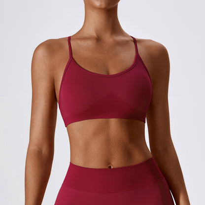 Seamless Strappy Sports Bra