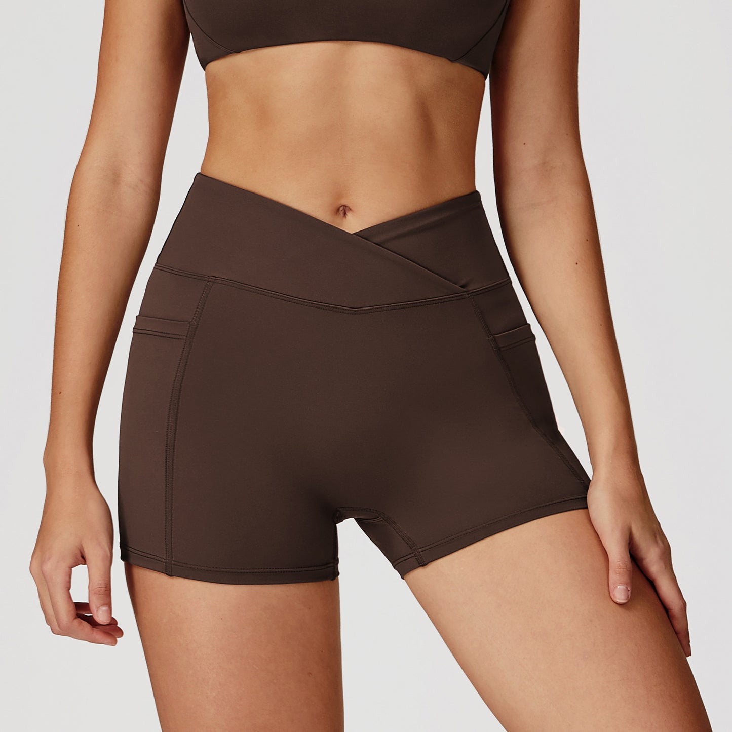 Cross-Waist Pocket Shorts