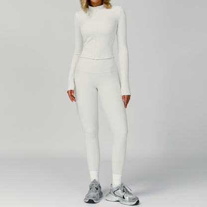 Zip-Up Performance Jacket & High-Waist Legging Set