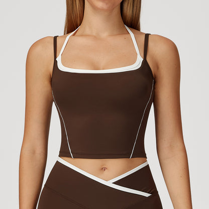 Strappy Square-Neck Workout Tank