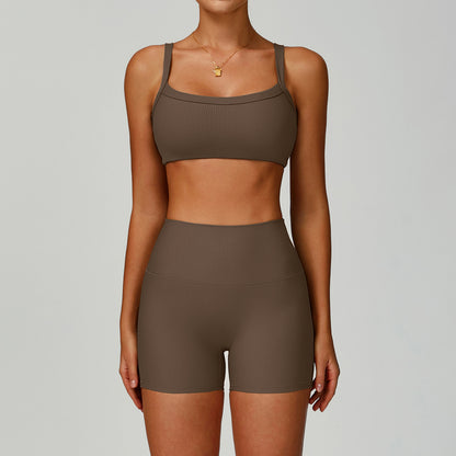 High-Waist Studio Short & Support Bra Set