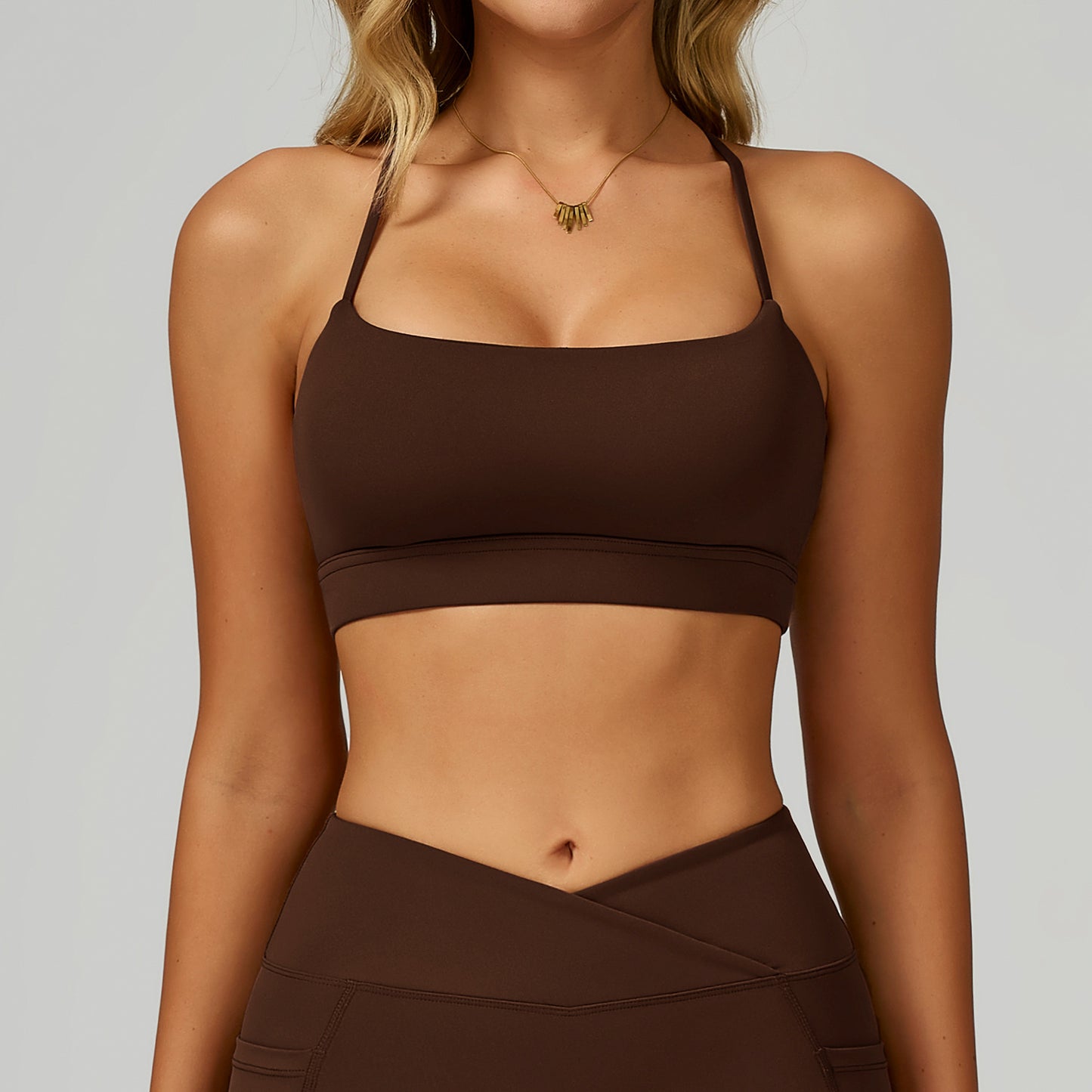 FlexCross Strappy Back Sports Bra