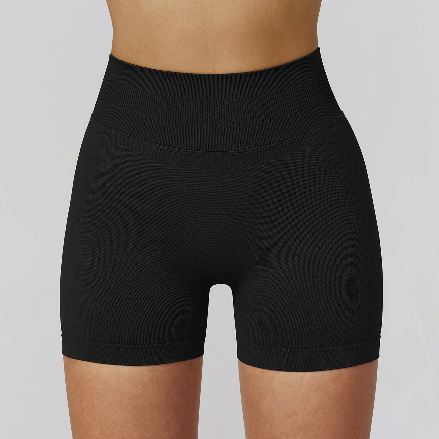 High-Waist Seamless Compression Shorts