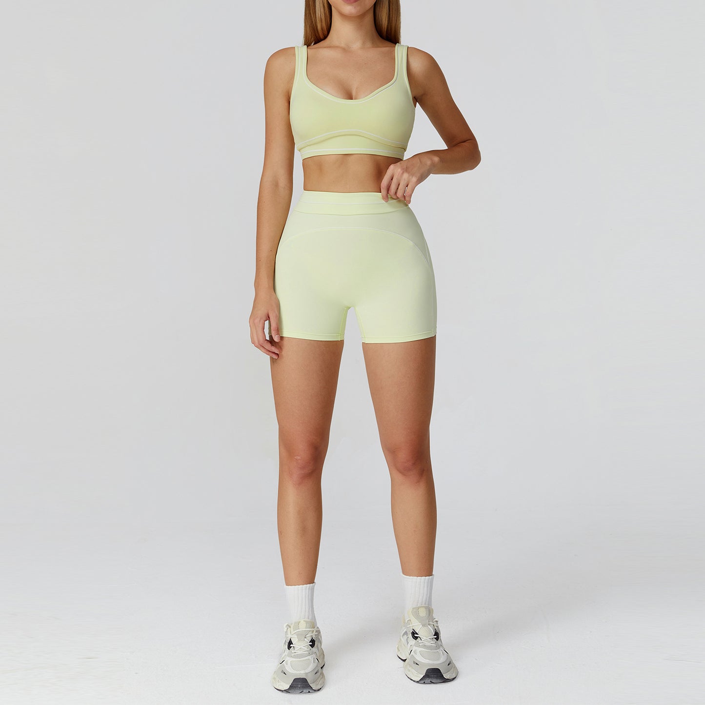 SculptFlex Sports Bra & Training Shorts Set