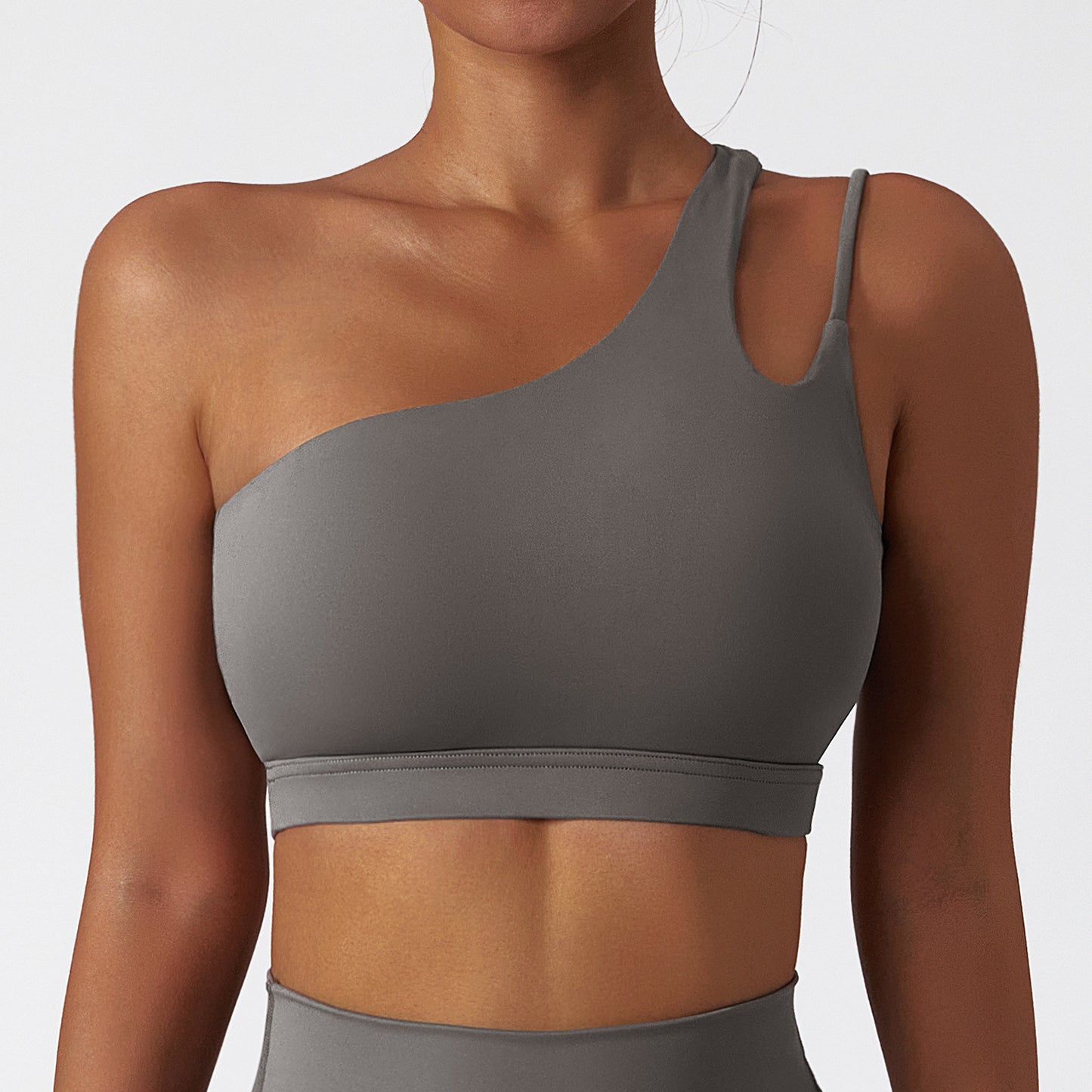Asymmetry One-Shoulder Sports Bra